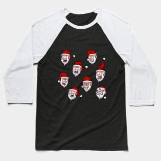 Santa Claus Heads Baseball T-Shirt